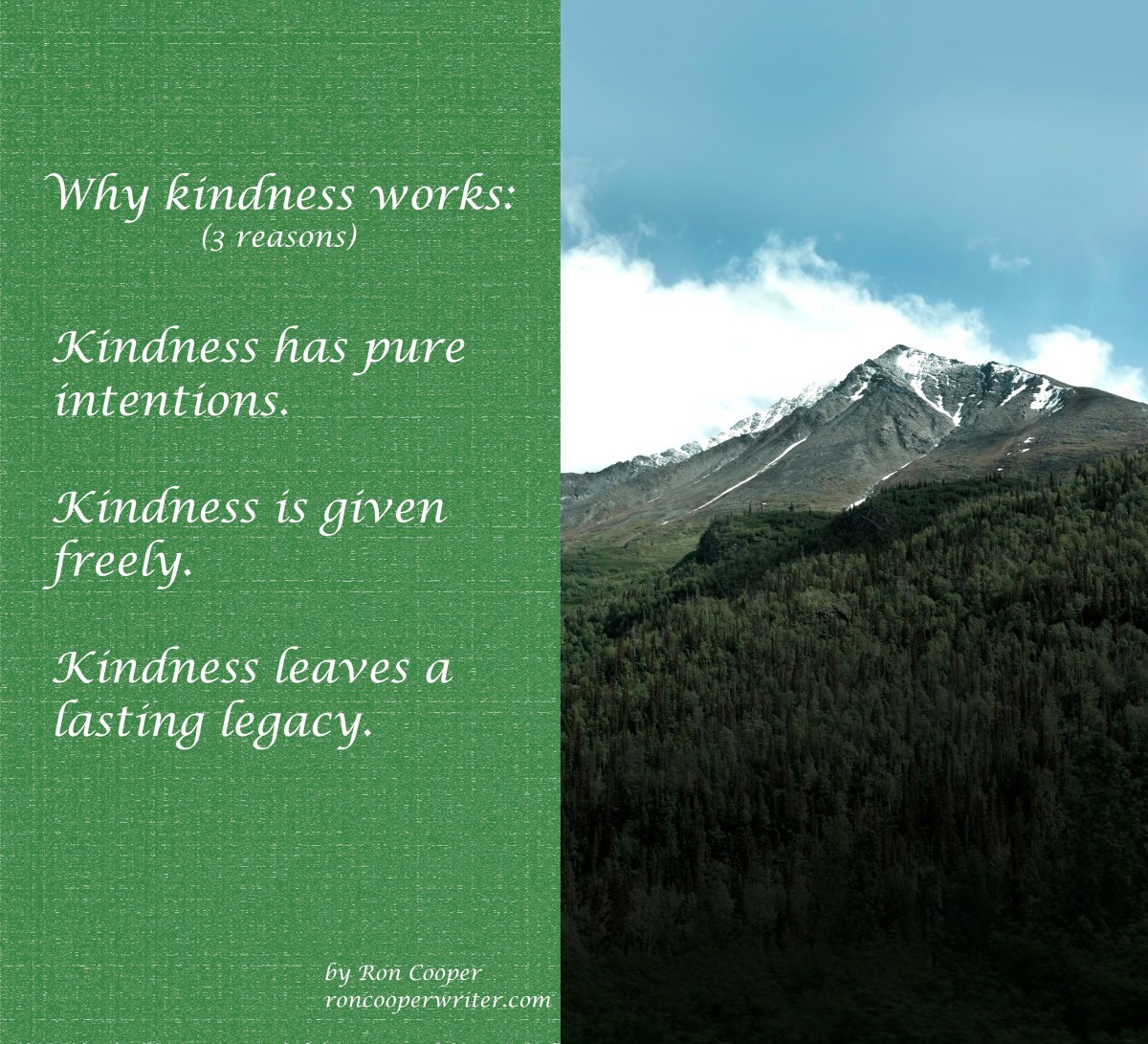 Why kindness works